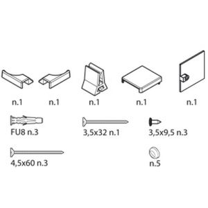 Novellini R01BNR21-O montageset goud