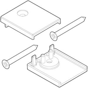 Novellini R04BN1BS1-K set afdekkapjes chroom