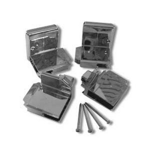 Novellini R04LUPO1-K set of end caps chrome