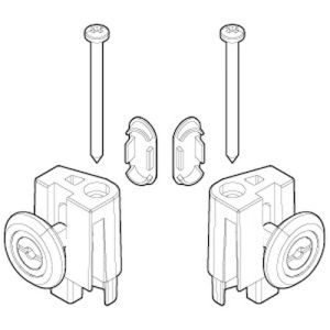 Novellini R07BJMO1-68 Rollensatz grau RAL 7046