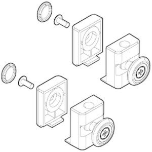 Novellini R07BJR01-68 Rollensatz grau RAL 7046