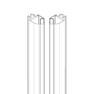Novellini R10BJA2P1-TR set of slide-in magnetic strips transparent