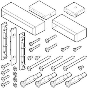 Novellini R801KUFRMO-H mounting set frame black