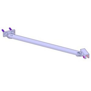 Novellini R80LOU250-K wall bracket 250mm chrome