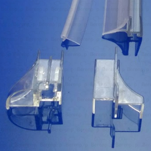 PDPlan Cristal CRP1088 lekstrip inclusief 2 hoekjes tbv draaideur rechts