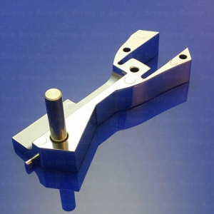 PDPlan Labyrinth scharniervoet rechts (zonder glasbevestiging) chroom *niet meer leverbaar*