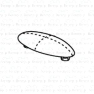 Pressalit A4033 buffer voor zitting ovaal grijs