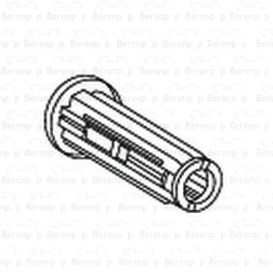 Pressalit A7250 Scharnierbuchse für durchgehende Scharnier grau
