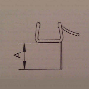 Provex 1310SA00F Entwässerungsstreifen 120cm, 10mm hoch, transparent, für Glasdicke 8mm