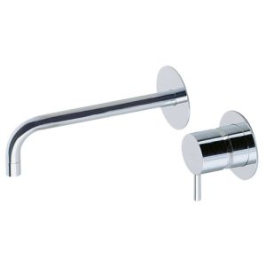 Pure Duero DU5404-IN basin mixer 2-hole complete with recessed part stainless steel