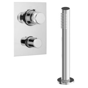 Pure Duero DU5409-CH recessed set for bath thermostatic 2 outlets chrome