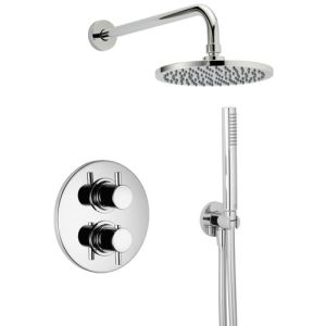 Pure Duero DU5425-CH Dusche Unterputzset mit Thermostat Chrom