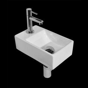 San4U 2500157 One Pack Wonder (links) fonteinset wit keramiek/ chroom