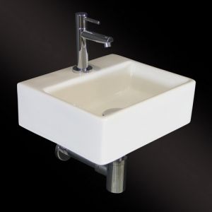 San4U 2501035 One Pack Zapa fonteinset wit keramiek/ chroom