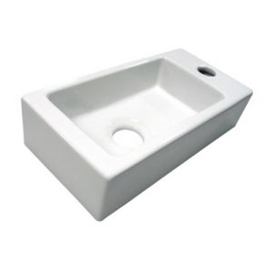 San4U 2504610 Mini-Block (right) fountain 36x18x9cm ceramic white