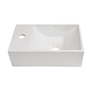San4U 2509057 Wonder (left) fountain 29x18x9.5cm ceramic white