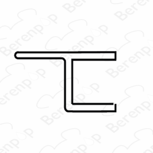 San4U Sealday SD031 h-profiel 180 graden, 200cm, 6mm *niet meer leverbaar*