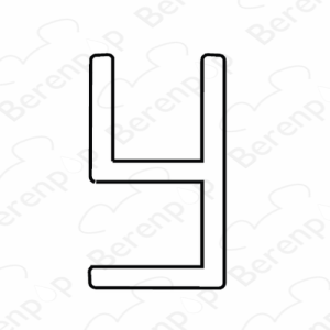 San4U Sealday SD041 hoekverbindingsprofiel 90 graden, 200cm, 8mm