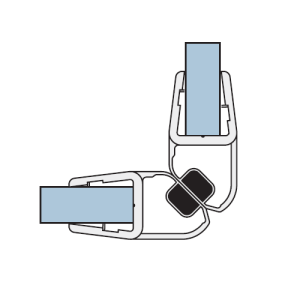 San4U Sealday SD231 magneetstrippenset 90 graden, 200cm, 10mm