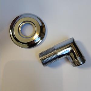 San4U wandaansluiting chroom (OUTLET)