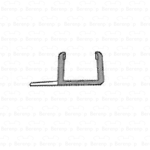 Sealskin Duka 1600 GUMP223 sealing profile 195cm transparent, 6mm