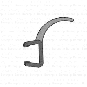 Sealskin Duka 2100 C445 sealing profile 45 degrees 205cm transparent