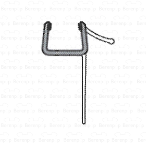 Sealskin Duka 5000-1 GUML345 curved long sealing profile transparent, 8mm