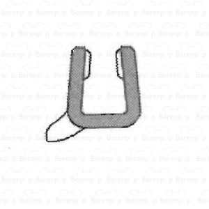 Sealskin Duka 1600 GUMP137 sealing profile 100cm transparent, 3mm