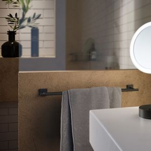 Smedbo Haus RB3364 doppelt Handtuchhalter 65cm schwarz