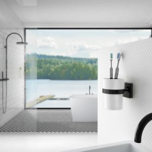 Smedbo House RB343P bekerhouder zwart