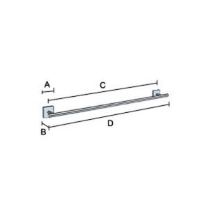 Smedbo House RK3464 towel holder 65cm chrome