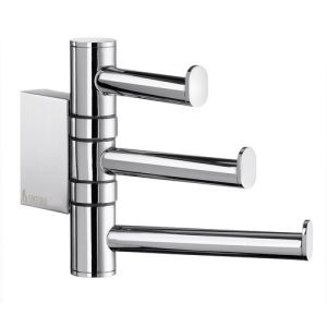 Smedbo Air AK327 3 voudige haak zwenkbaar chroom