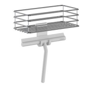 Smedbo Beslagsboden BG1310 douchewisser met houder grijs