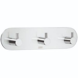 Smedbo Beslagsboden BK1103 Design-Hakengestell Edelstahl poliert