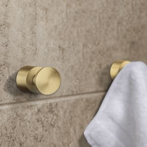 Smedbo Home HV3455 Handtuchhak (2 Stück) Messing matt