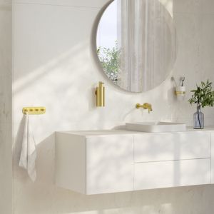 Smedbo Home HV359 Hakenleiste mit 4 Haken Messing matt