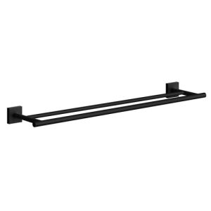 Smedbo House RB3364 double towel holder 65cm black