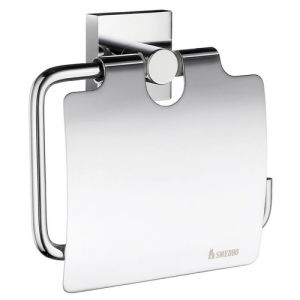 Smedbo House RK3414 toilet roll holder with flap chrome