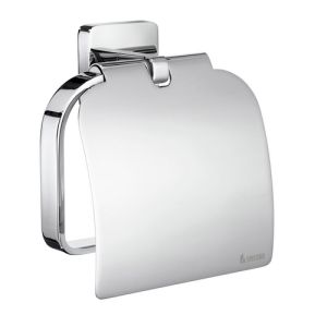 Smedbo Ice OK3414 toilet roll holder with flap chrome
