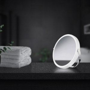 Smedbo Outline FK444 Reisespiegel mit LED Beleuchtung 1x und 7x Chrom