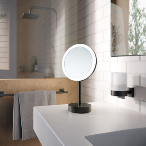 Smedbo Umriss FK484EBP Kosmetikspiegel 5x mattschwarz