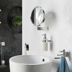 Smedbo Umriss FK490 Kosmetikspiegel 1x und 7x Chrom