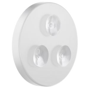 Smedbo Outline Lite FX625 Kosmetikspiegel mit Saugnäpfen und LED Beleuchtung 7x weiß