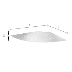 Smedbo Sideline DB3064 corner shelf matte black