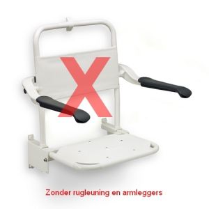 Handicare (Linido) LI2201001402 Duschsitz (mit verkürzter Sitztiefe) edelstahlbeschichtet weiß