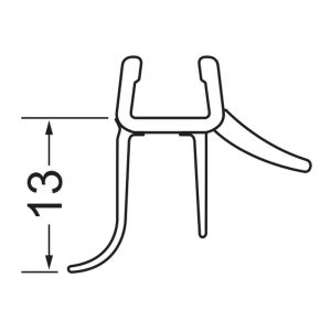 Artweger Pureline PLZ105 sealing strip horizontal