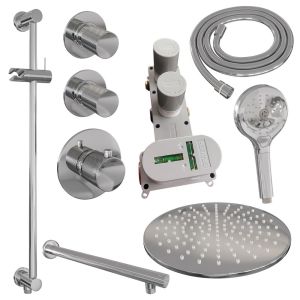 Brauer Carving 5-CE-116 thermostatic concealed rain shower SET 20 chrome