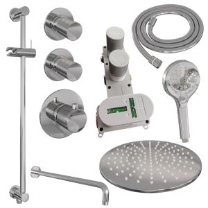 Brauer Carving 5-CE-118 thermostatic concealed rain shower SET 22 chrome