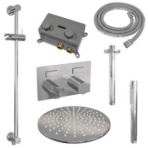 Brauer Carving 5-CE-201 thermostatic concealed rain shower with push buttons SET 66 chrome
