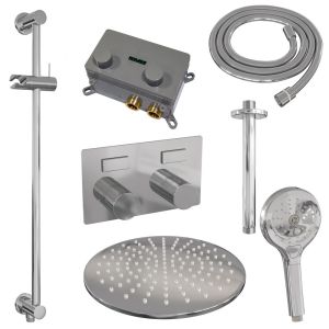 Brauer Carving 5-CE-207 thermostatic concealed rain shower with push buttons SET 72 chrome